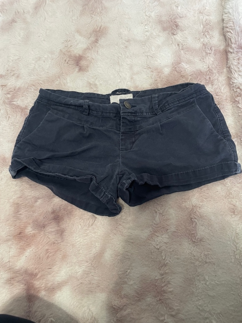 Garage Women's Dark Navy Cotton Shorts